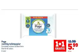 Makro Page vochtig toiletpapier aanbieding