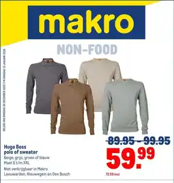 Makro Hugo Boss polo of sweater aanbieding