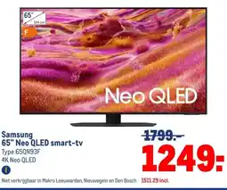 Makro Samsung 65 Neo QLED smart-tv aanbieding