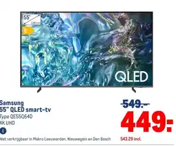 Makro Samsung 55 QLED smart-tv aanbieding