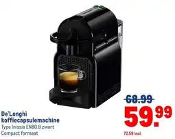 Makro De'Longhi koffiecapsulemachine aanbieding
