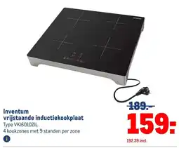 Makro Inventum vrijstaande inductiekookplaat aanbieding