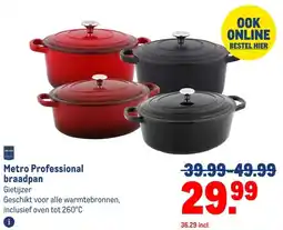 Makro Metro Professional braadpan aanbieding
