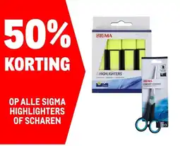 Makro ALLE SIGMA HIGHLIGHTERS OF SCHAREN aanbieding
