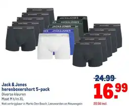 Makro Jack & Jones herenboxershort 5-pack aanbieding