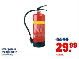 Makro Smartwares brandblusser aanbieding