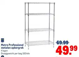 Makro Metro Professional metalen opbergrek aanbieding