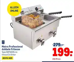 Makro Metro Professional dubbele friteuse aanbieding