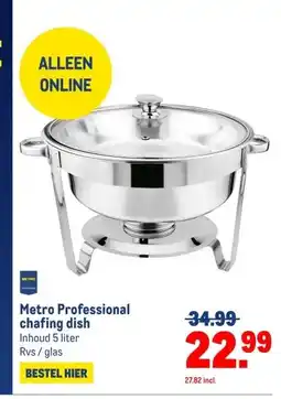 Makro Metro Professional chafing dish aanbieding