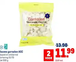 Makro Rauwe garnalen ASC aanbieding