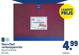 Makro Metro Chef varkensspareribs aanbieding