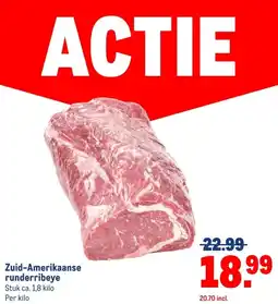 Makro Zuid-Amerikaanse runderribeye aanbieding