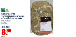 Makro Gemarineerde varkensprocureurlapjes of houthakkerssteaks aanbieding