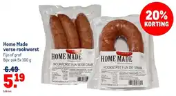 Makro Home Made verse rookworst aanbieding