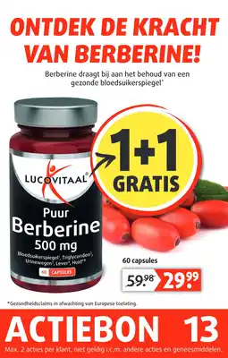 Lucovitaal Puur Berberine 500 mg aanbieding