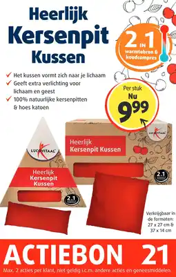 Lucovitaal Heerlijk Kersenpit Kussen aanbieding