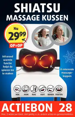 Lucovitaal SHIATSU MASSAGE KUSSEN aanbieding