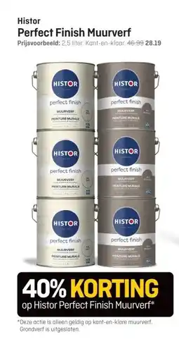 Hubo Histor Perfect Finish Muurverf aanbieding