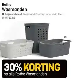Hubo Rotho Wasmanden aanbieding