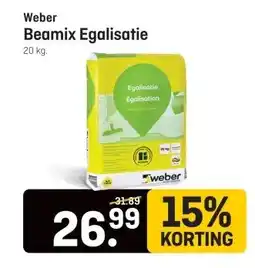 Hubo Weber Beamix Egalisatie aanbieding