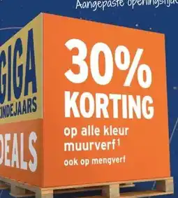 GAMMA op alle kleur muurverf ook op mengverf aanbieding