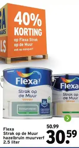 GAMMA Flexa Strak op de Muur hazelbruin muurverf aanbieding