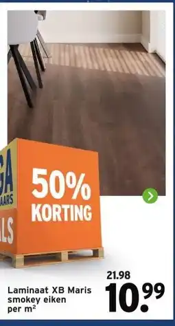 GAMMA Laminaat XB Maris smokey eiken aanbieding