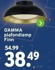 GAMMA GAMMA plafondlamp Finn aanbieding