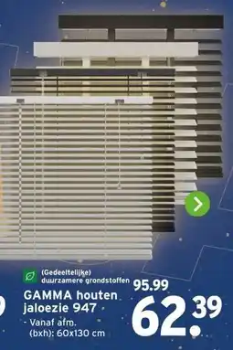 GAMMA GAMMA houten jaloezie 947. aanbieding