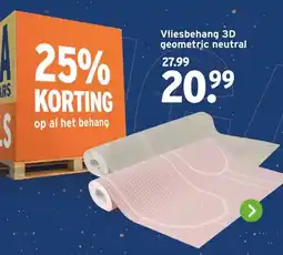 GAMMA Vliesbehang 3D geometric neutral aanbieding