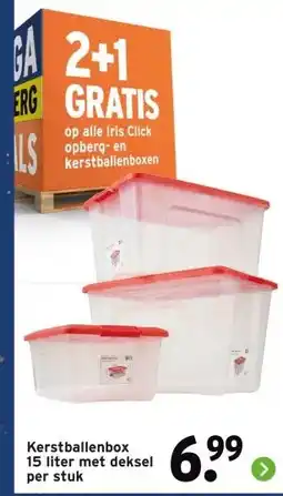 GAMMA Kerstballenbox 15 liter met deksel aanbieding