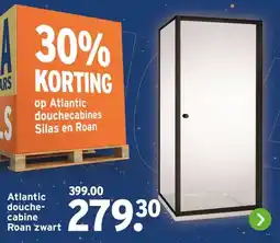 GAMMA Atlantic douche- cabine Roan zwart aanbieding