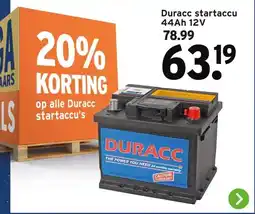 GAMMA Duracc startaccu 44Ah aanbieding