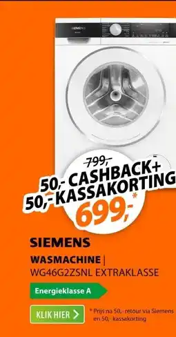 Expert Siemens WG46G2ZSNL ExtraKlasse aanbieding