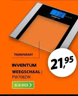 Expert Inventum PW708ZW Zwart/rvs/transparant aanbieding