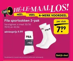Etos Fila sportsokken 3-pak aanbieding