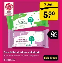 Etos Etos billendoekjes enkelpak aanbieding