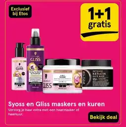 Etos Syoss en Gliss maskers en kuren aanbieding