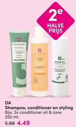 DA DA Shampoo, conditioner en styling aanbieding