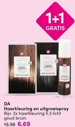 DA DA Haarkleuring en uitgroeispray aanbieding