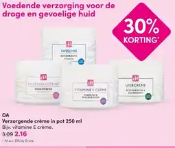 DA DA Verzorgende crème in pot 250 ml aanbieding