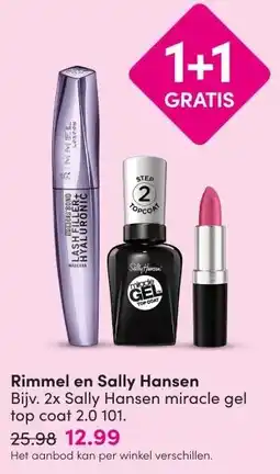 DA Rimmel en Sally Hansen aanbieding