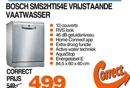 Correct Bosch sms2ht154e vrijstaande vaatwasser aanbieding