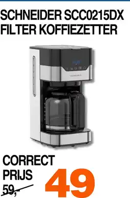Correct Schneider scc0215dx filter koffiezetter aanbieding