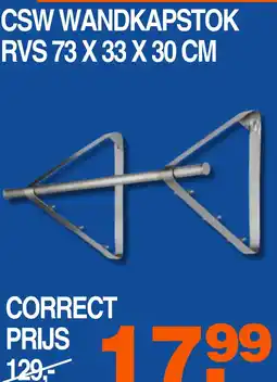 Correct Csw wandkapstok rvs aanbieding