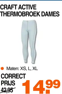 Correct Craft active thermobroek dames aanbieding