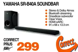 Correct Yamaha sr-b40a soundbar aanbieding