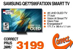 Correct Samsung qe77s95fatxxn smart tv aanbieding