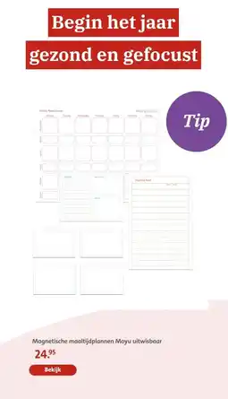 Bruna Magnetische maaltijdplannen Moyu uitwisbaar aanbieding
