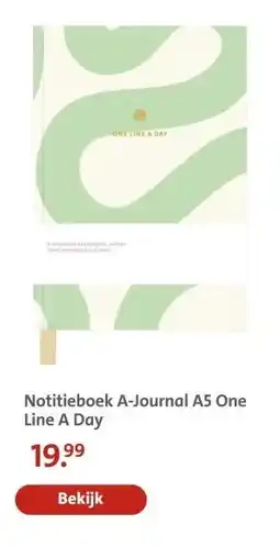 Bruna Notitieboek A-Journal A5 One Line A Day aanbieding